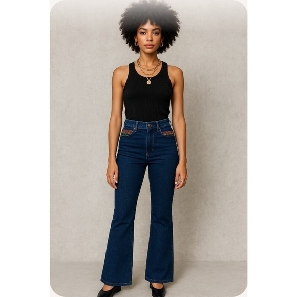 Mother Jeans Women 30 Blue Stretch Denim Bootcut Flared The Smooth Hustler Jeans - Picture 1 of 14